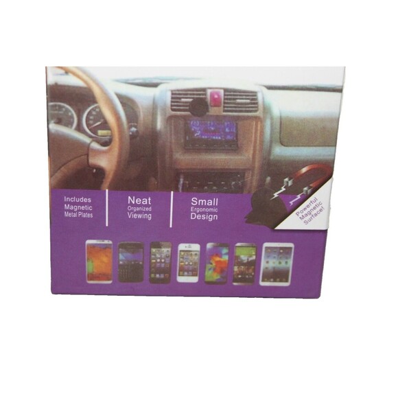 Magnetic Cell Phone Mount Car Air Vent Holder Stand Neat Small Mobile Devices - Picture 3 of 6